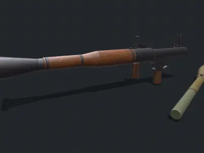 RPG7 Low-poly PBR Free Free low-poly 3D model