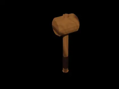 Wood Hammer Free 3D model