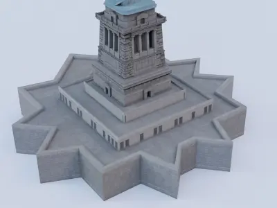 The Statue Of Liberty-NY Low-poly 3D model
