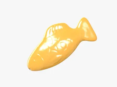 3D Swedish Fish Orange 3D model
