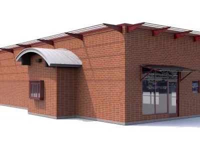 Fast Food Restaurant-01 3D model