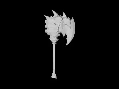 Volcano King Axe Low-poly 3D model