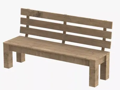 Park Bench 01 3D model