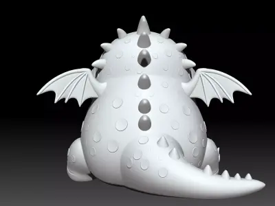 Meatlug Dragon Sitting 3D print model