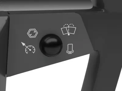 Cybertruck Steering Wheel 3D model