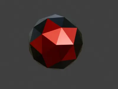 Low poly torpedo with animated propeller Free 3D model