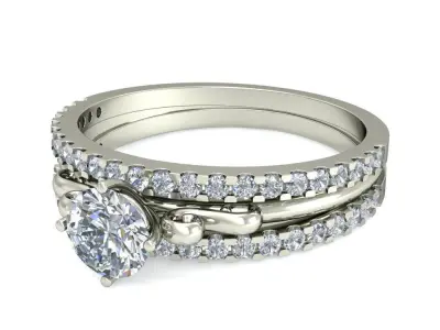 Wedding Ring  3D print model 145