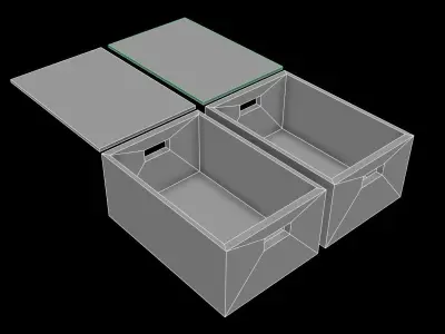 vintage beer crate - PBR Low-poly 3D model