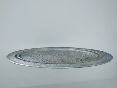 Moroccan Antique Tray 3D model 3D model