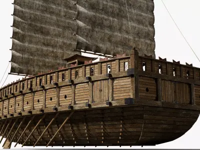 Korean Warship Panokseon 3D model