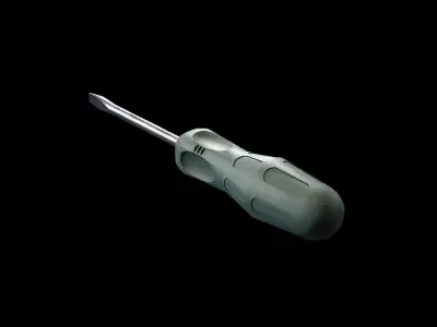 Screwdriver Low-poly 3D model purchase