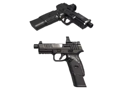 FN 510 Tactical 3D print model