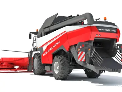 Forage Harvester Combine Rostselmash 3D model
