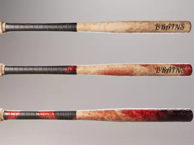 Horror Baseball Bat Collection 3D model