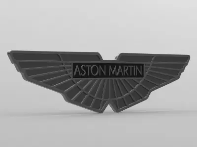 aston martin logo 3D model