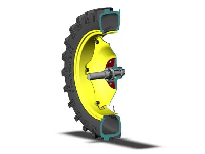 Tire 95-32 model B 110 wheel W8x32 05103 Free 3D model
