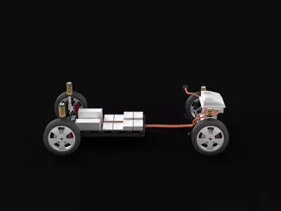 Electric Car Chassis 3D model