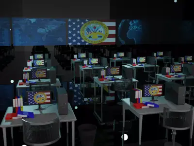 Military Control Room 3D model