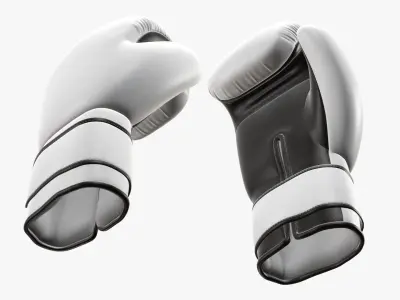 Boxing gloves leather 3D model