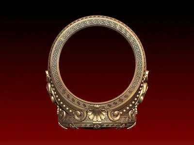 Julius Caesar ring veni vidi vici 3D print model