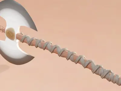 Game Axe Free low-poly 3D model