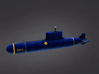 Submarine 3D print model