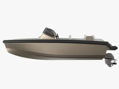 6 Meter Yacht Tender Runabout 3D model