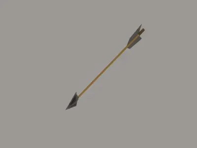 Bow Arrow Low-poly 3D model purchase