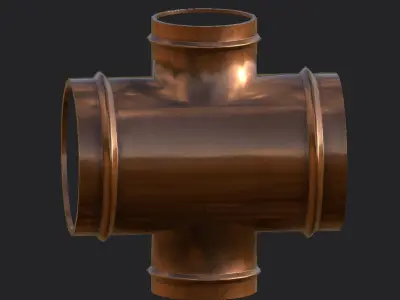 Air Ventilation Parts Low-poly 3D model