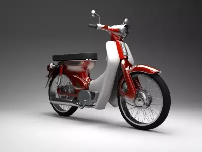 Honda Supercub C70 3D model