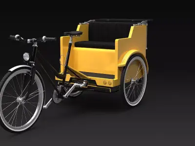 Pedicab 3D model