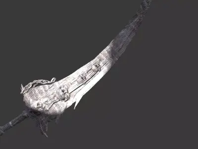 Grim Reaper Sword Ornate 2 3D model