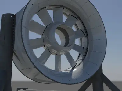 Marine turbine 3D model purchase