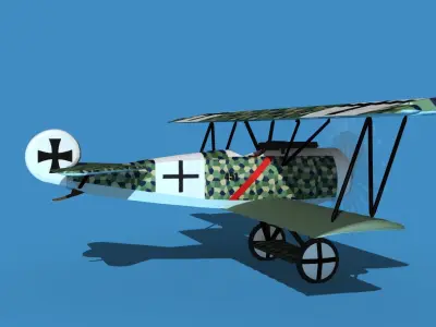 Fokker D-VI V05 3D model