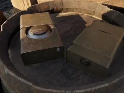 US WW2 M7 Anti-Tank Mine 3D model