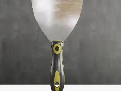 Plastic Spatula Low-poly 3D model