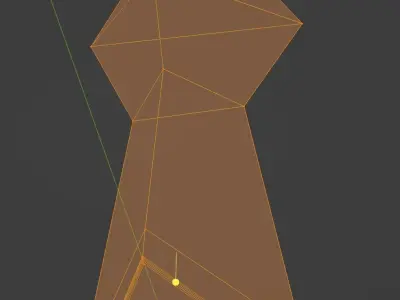 T1-Pawn crystal necktie Free 3D print model