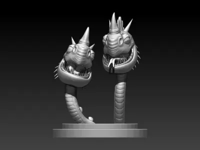 Cremallerus espantosus 3D print model