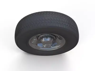 Dodge ram 1995 highpoly wheel 3D model
