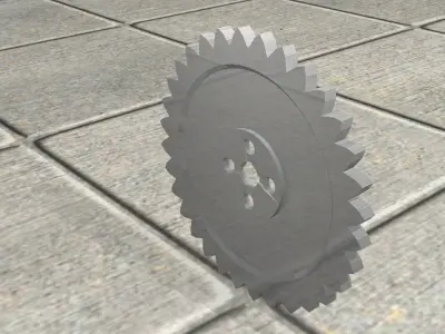 Gear 3D Model wheel Free 3D model