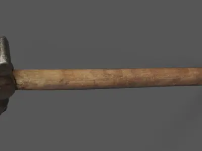 Hammer Low-poly 3D model 41