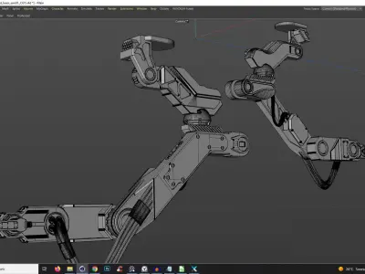 Industrial Robotic Robot Laser Arm Machinery for Assembly 3D model