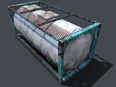 liquid container Low-poly 3D model purchase