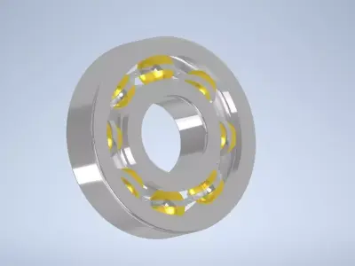 Ball Bearing 3D model Rigged