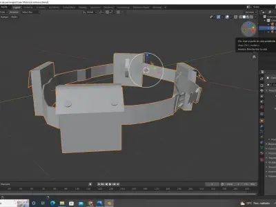 cinturon  de Izuku Midoriya 3D model