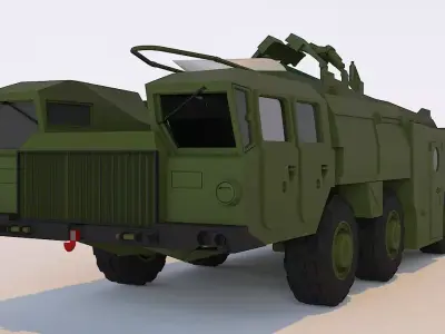 DF- 17 Missile 3D Model Low-poly 3D model