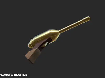 ELG 3A Diplomat Blaster Star Wars Weapon Free low-poly 3D model