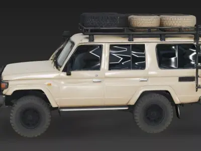 Realistic Expedition SUV 3D Model Low-poly 3D model
