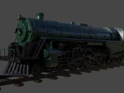 Berkshire steam locomotive 3D model purchase