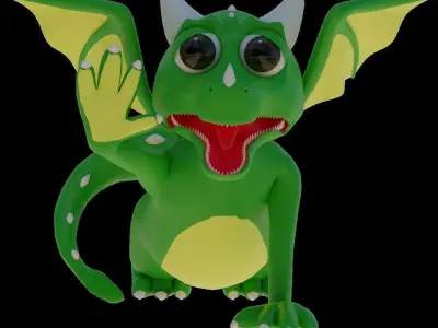 Dragon 3D Model Low-poly 3D model